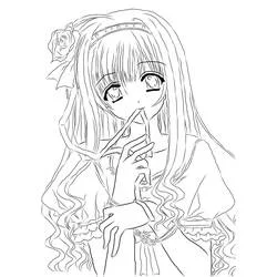 Desenho Garota Manga #190652 para imprimir e colorir