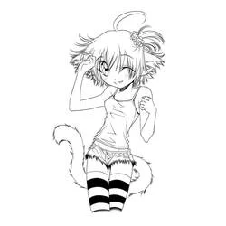 Desenho Garota Manga #190663 para imprimir e colorir