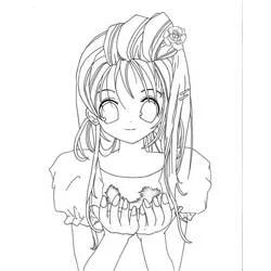 Desenho Garota Manga #190670 para imprimir e colorir