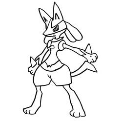 Lucario - Desenhos para colorir gratuitos Lucario - Desenhos para colorir gratuitos