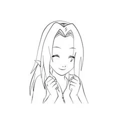 Sakura Haruno - Desenhos para colorir gratuitos Sakura Haruno - Desenhos para colorir gratuitos