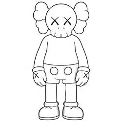 KAWS - Desenhos para colorir gratuitos