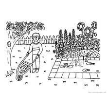 Jardineiro - Desenhos para colorir gratuitos Jardineiro - Desenhos para colorir gratuitos