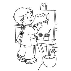 Pintor - Desenhos para colorir gratuitos