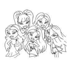 Bratz - Desenhos para colorir gratuitos Bratz - Desenhos para colorir gratuitos