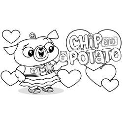 Linda miniatura de Chip e Potato (Desenhos Animados e Séries Animadas) #199122 para colorir e imprimir