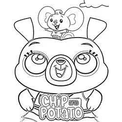 Imagem para colorir de Chip e Potato (Desenhos Animados e Séries Animadas) #199143, fácil de imprimir