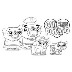 Linda miniatura de Chip e Potato (Desenhos Animados e Séries Animadas) #199156 para colorir e imprimir