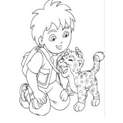 Go Diego! - Desenhos para colorir gratuitos