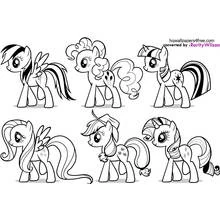 Imagem para colorir de My Little Pony (Desenhos Animados e Séries Animadas) #41872, fácil de imprimir