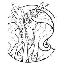 Desenho imprimível de My Little Pony (Desenhos Animados e Séries Animadas) #42222 para pintar e colorir