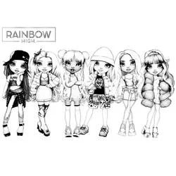 Rainbow High - Desenhos para colorir gratuitos