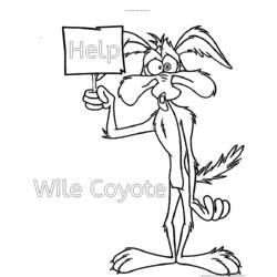 Road Runner e Wile E. Coyote - Desenhos para colorir gratuitos
