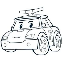 Robocar Poli - Desenhos para colorir gratuitos
