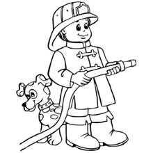 Sam o Bombeiro - Desenhos para colorir gratuitos