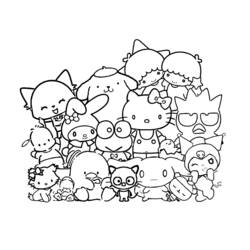Sanrio - Desenhos para colorir gratuitos Sanrio - Desenhos para colorir gratuitos
