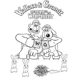 Wallace e Gromit - Desenhos para colorir gratuitos