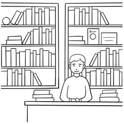 Biblioteca - Desenhos para colorir gratuitos