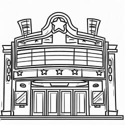 Cinema - Desenhos para colorir gratuitos