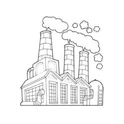Fábrica - Desenhos para colorir gratuitos