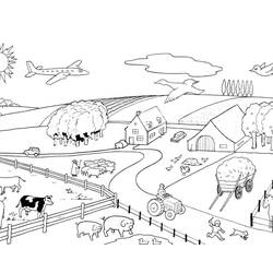 Fazenda - Desenhos para colorir gratuitos