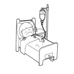 Hospital - Desenhos para colorir gratuitos