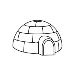 Iglu - Desenhos para colorir gratuitos