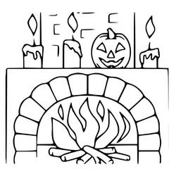 Lareira - Desenhos para colorir gratuitos