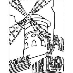 Moulin Rouge - Desenhos para colorir gratuitos