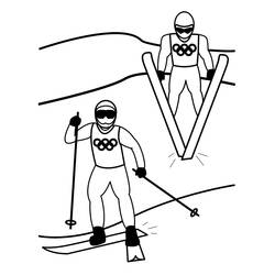 Esqui - Desenhos para colorir gratuitos Esqui - Desenhos para colorir gratuitos