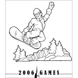 Prancha de Neve - Desenhos para colorir gratuitos Prancha de Neve - Desenhos para colorir gratuitos