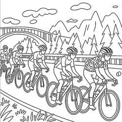 Tour de França - Desenhos para colorir gratuitos