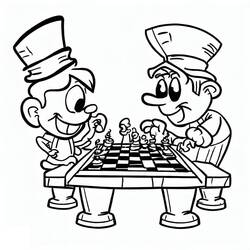 Xadrez - Desenhos para colorir gratuitos Xadrez - Desenhos para colorir gratuitos