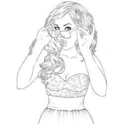Garota - Desenhos para colorir gratuitos