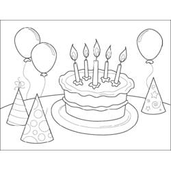 Aniversário - Desenhos para colorir gratuitos