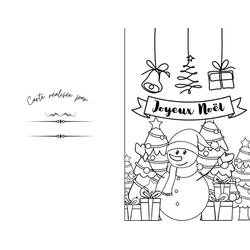 Cartão de Natal - Desenhos para colorir gratuitos