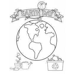 Dia da Terra - Desenhos para colorir gratuitos