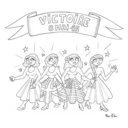 Dia da Vitória, 8 de Maio de 1945 - Desenhos para colorir gratuitos