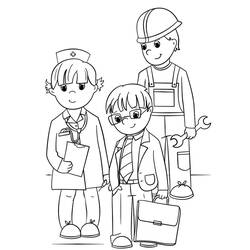 Dia do Trabalho - Desenhos para colorir gratuitos