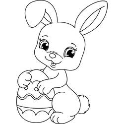 Easter Bunny - Desenhos para colorir gratuitos