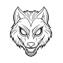 Máscara de Halloween - Desenhos para colorir gratuitos