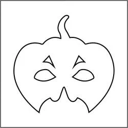 Máscara de Halloween - Desenhos para colorir gratuitos