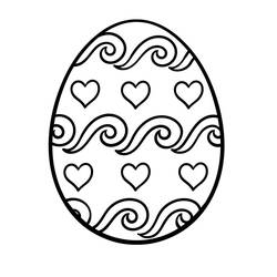 Ovo de Páscoa - Desenhos para colorir gratuitos