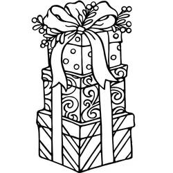 Presente - Desenhos para colorir gratuitos