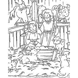 Presépio - Desenhos para colorir gratuitos