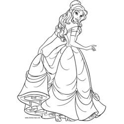 A Bela e a Fera - Desenhos para colorir gratuitos