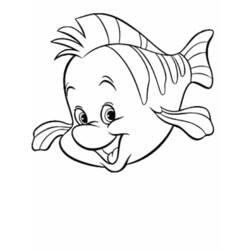 Desenho de Linguado o peixe sorridente para colorir Desenho de Linguado o peixe sorridente para colorir