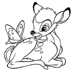 Bambi - Desenhos para colorir gratuitos