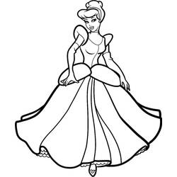 Cinderela - Desenhos para colorir gratuitos