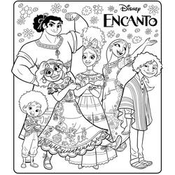 Encanto - Desenhos para colorir gratuitos
